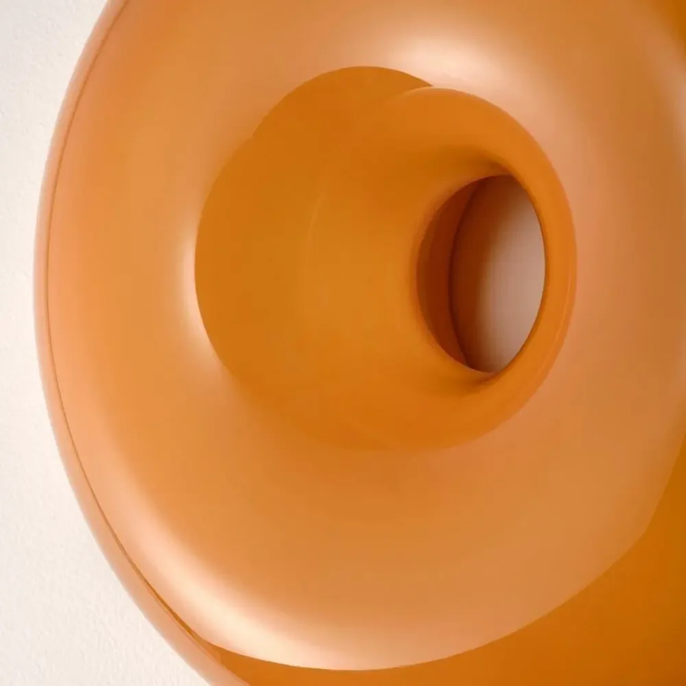IKEA VARMBLIXT Donut Table/Wall LED Lamp - Orange - NEW
